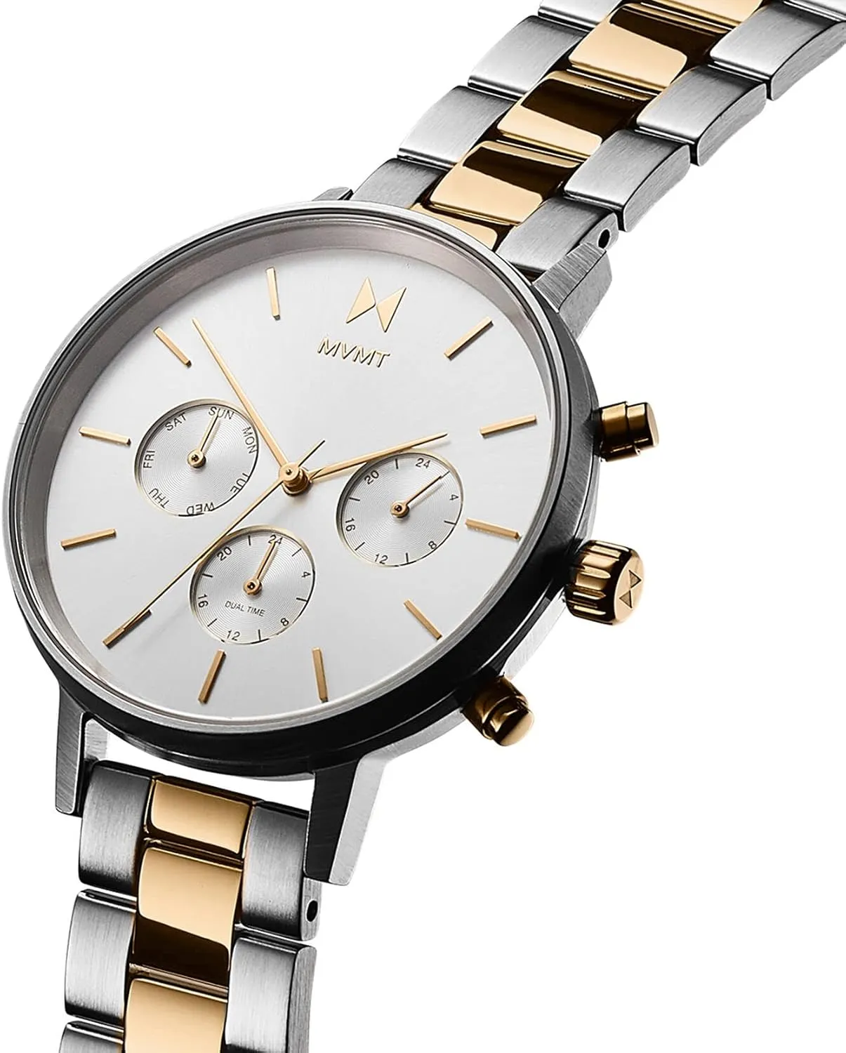 ATM/30 Meters Water-Resistant simultaneously wait orleans exotic Timepiece - Stainless Steel Analog Women��s Watch with Interchangeable Bands - 38mm MVMT Nova - Dual Timezone Women��s Wristwatch - Minimalist Dress Watch for Women - 3 
