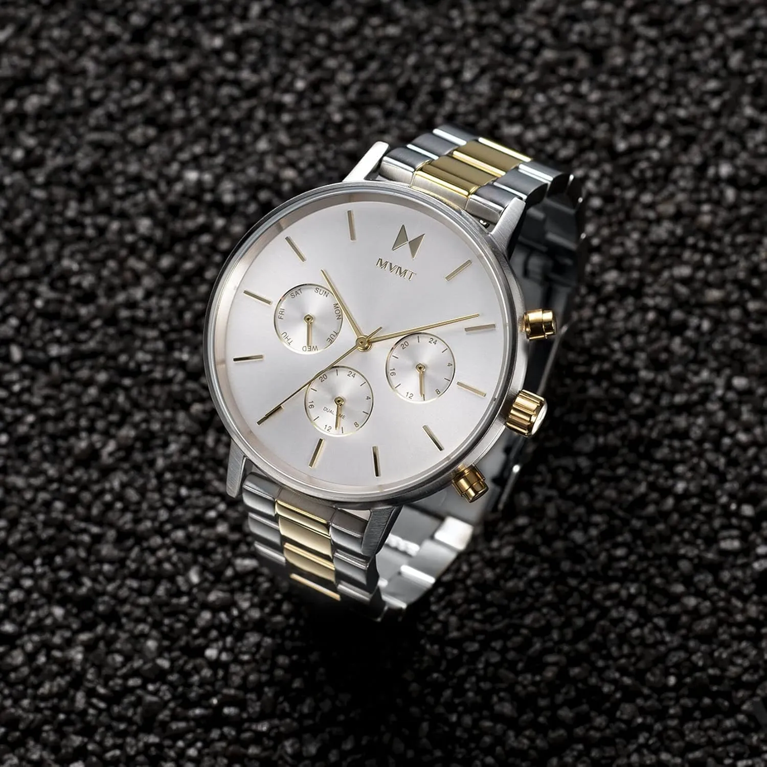 ATM/30 Meters Water-Resistant simultaneously wait orleans exotic Timepiece - Stainless Steel Analog Women��s Watch with Interchangeable Bands - 38mm MVMT Nova - Dual Timezone Women��s Wristwatch - Minimalist Dress Watch for Women - 3 
