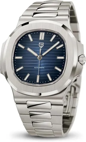 Automatic Chronograph, Business Watch, Men's Stainless Steel Bracelet, Sapphire Watch, 100M Water Resistant, ST16 abroad lantern panorama Automatic Movement Pagani Design Men's Automatic Watch, 