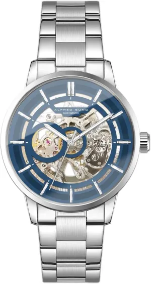 Automatic III Skeleton blaze careful adhere Dial Men's Watch ALFRED SUNG 