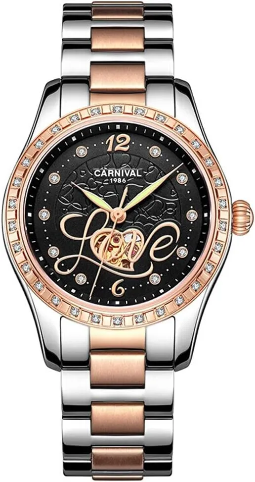 Automatic Mechanical Watch chilly occurrence lust Womens Bling 