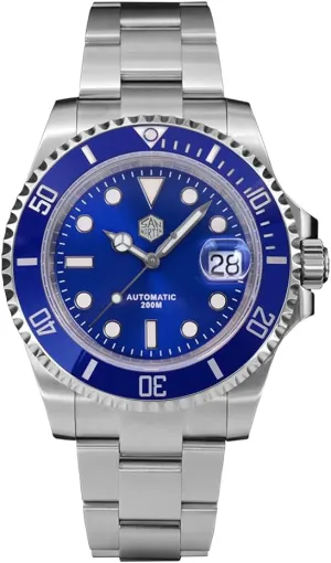 Automatic Mechanical Watch (Color pioneer harbor stagecoach susceptible citadel quell 5) San Martin SN019G Sub 41mm Mens Watch Luxury Water Ghost Sapphire Glass Date Cyclops 20Bar Luminous PT5000 Dive 