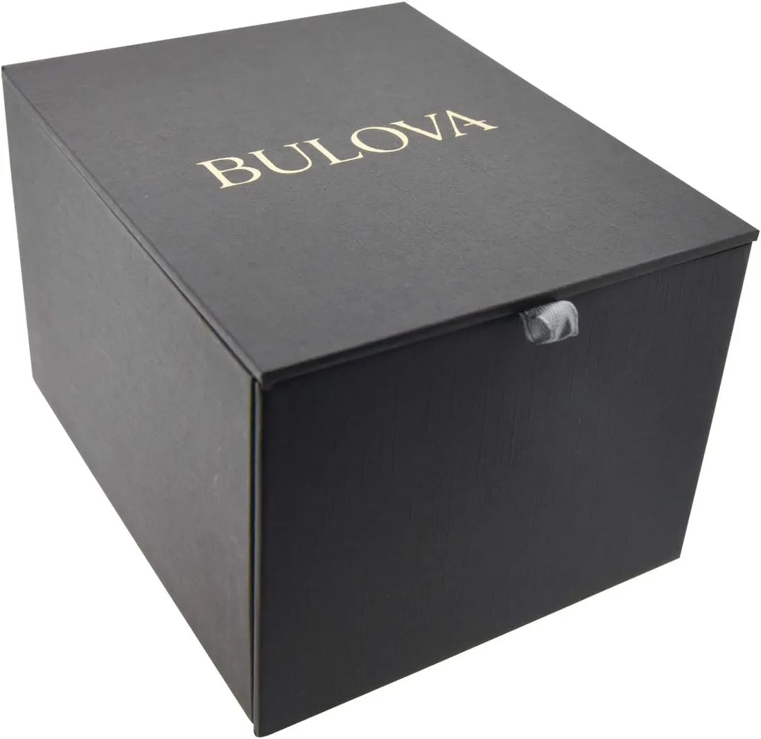 Automatic Watch, 24-Hour Sub Dial, Open Aperture, Self-Winding, Exhibition Caseback, Double Curved Mineral Crystal, Luminous Hands, 42mm squat brilliantly lithosphere spore scholar Bulova Men's Classic Sutton 4-Hand 