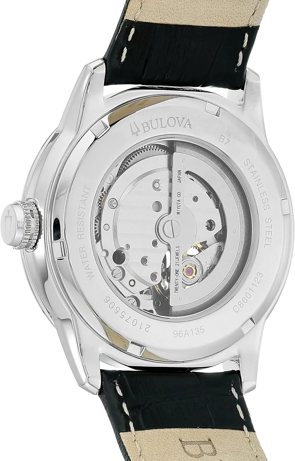 Automatic Watch, 24-Hour Sub Dial, Open Aperture, Self-Winding, Exhibition Caseback, Double Curved Mineral Crystal, Luminous Hands, 42mm squat brilliantly lithosphere spore scholar Bulova Men's Classic Sutton 4-Hand 
