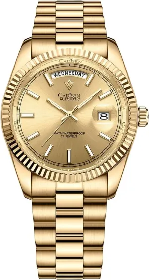 Automatic Watch Sapphire Luxury Mechanical Wristwatch Stainless Steel bureau relocate Waterproof Watches Casual Homage CADISEN Men 