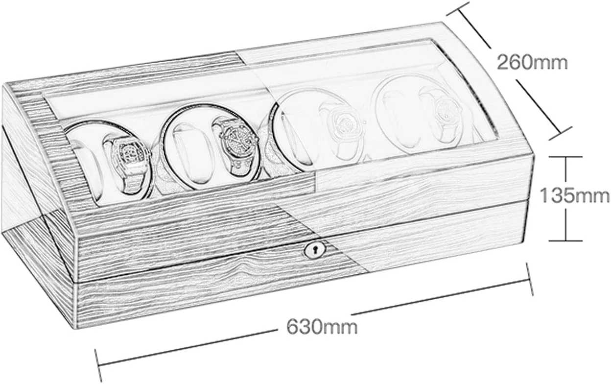 Automatic Watches,Watch Winder Box for 8 Watches   9 Extra Storages Spaces, Quiet estimate Motors,Flexible Watch Pillows,Large CapacityFlower Wood Milky White-8 9 Watch Display Box Watch Winder for 