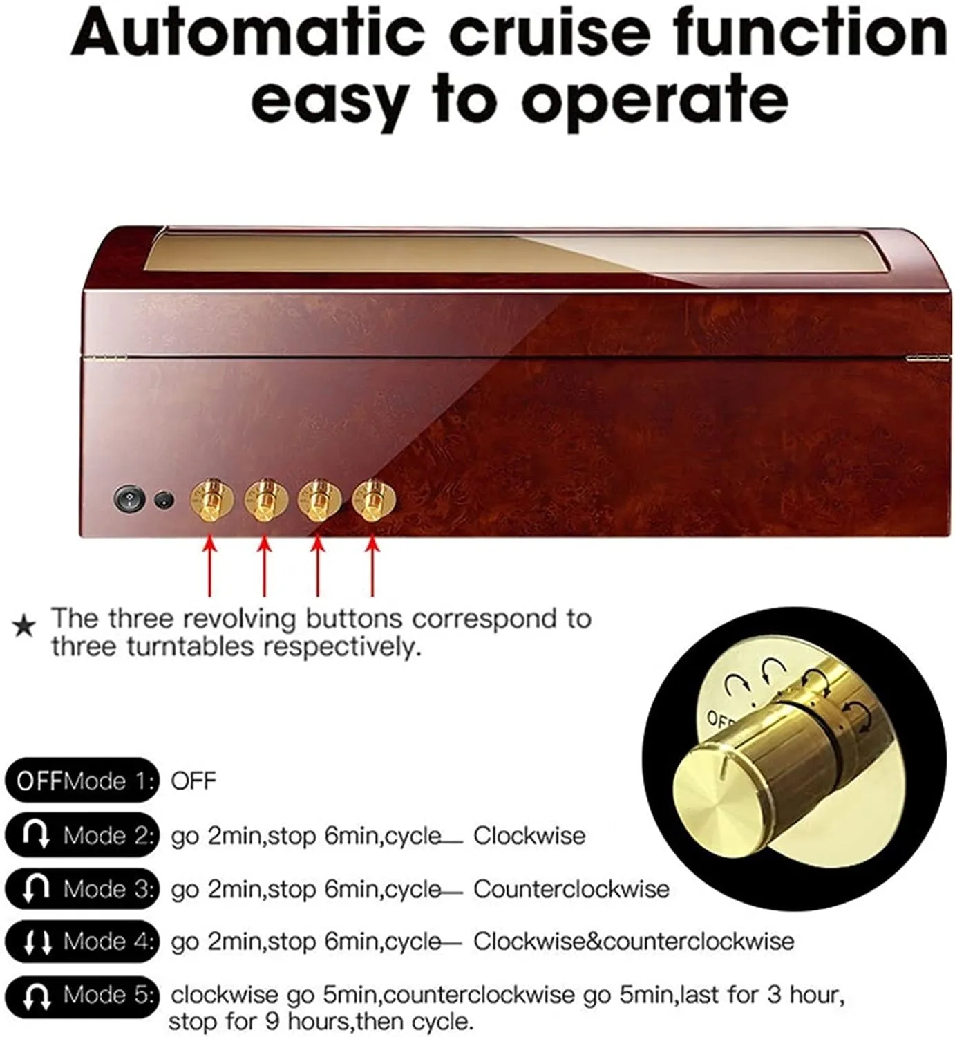 Automatic Watches,Watch Winder Box for 8 Watches   9 Extra Storages Spaces, Quiet estimate Motors,Flexible Watch Pillows,Large CapacityFlower Wood Milky White-8 9 Watch Display Box Watch Winder for 