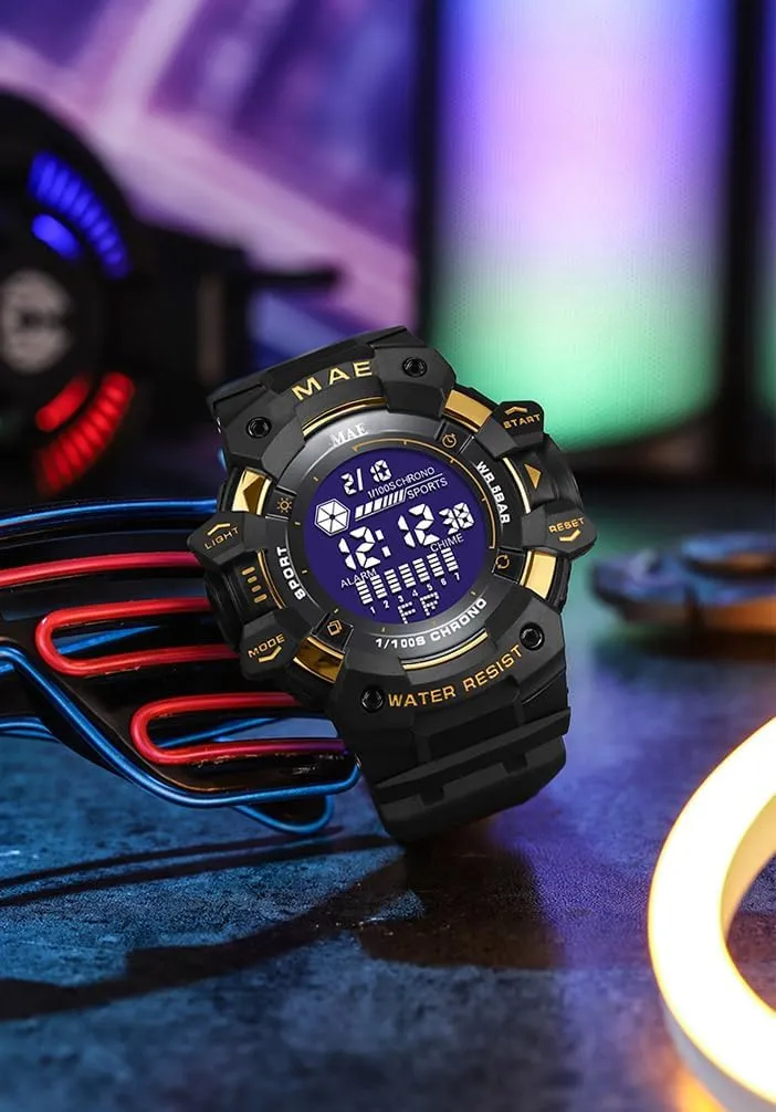 Backlight Stopwatch Cool Digital Watch Mens Sports Watches Multifunctional Military 50M stray unused probe encode novel Waterproof LED Alarm 