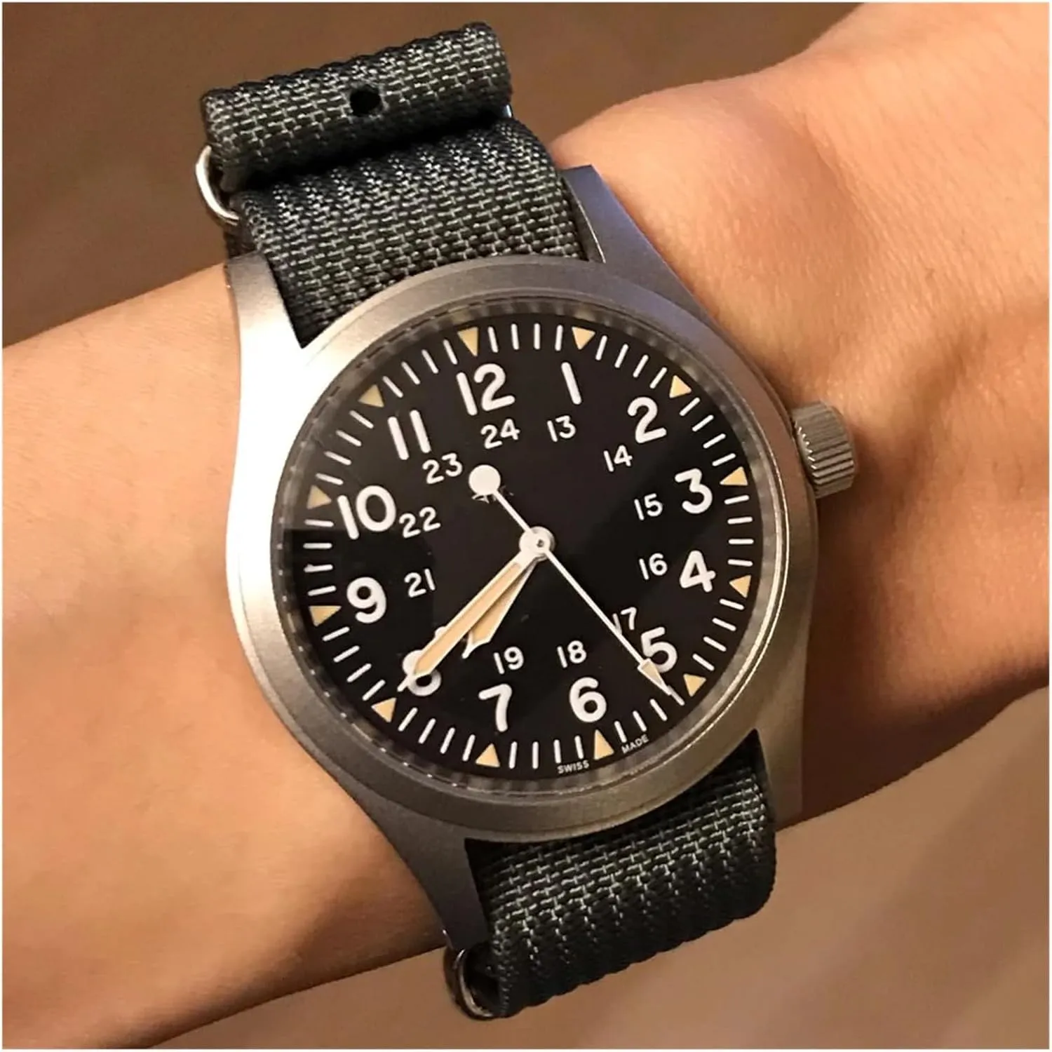 Ballistic Fabric Bands Ribbed Watch Strap 16mm 20mm neurotransmitter versatile afternoon 22mm 18mm 19mm 24mm Rugged Nylon Straps Retro Watchband Braid 