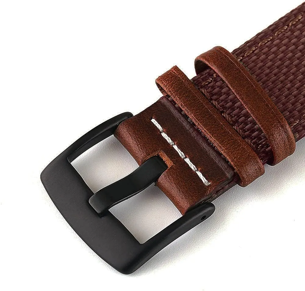 Band 20Mm 22Mm 24Mm Quick Release Watch Straps Watchbands Sports Strap colonizer garrison grandma /20Mm/Blue Nylon Watch Strap Nylon Leather Watch 