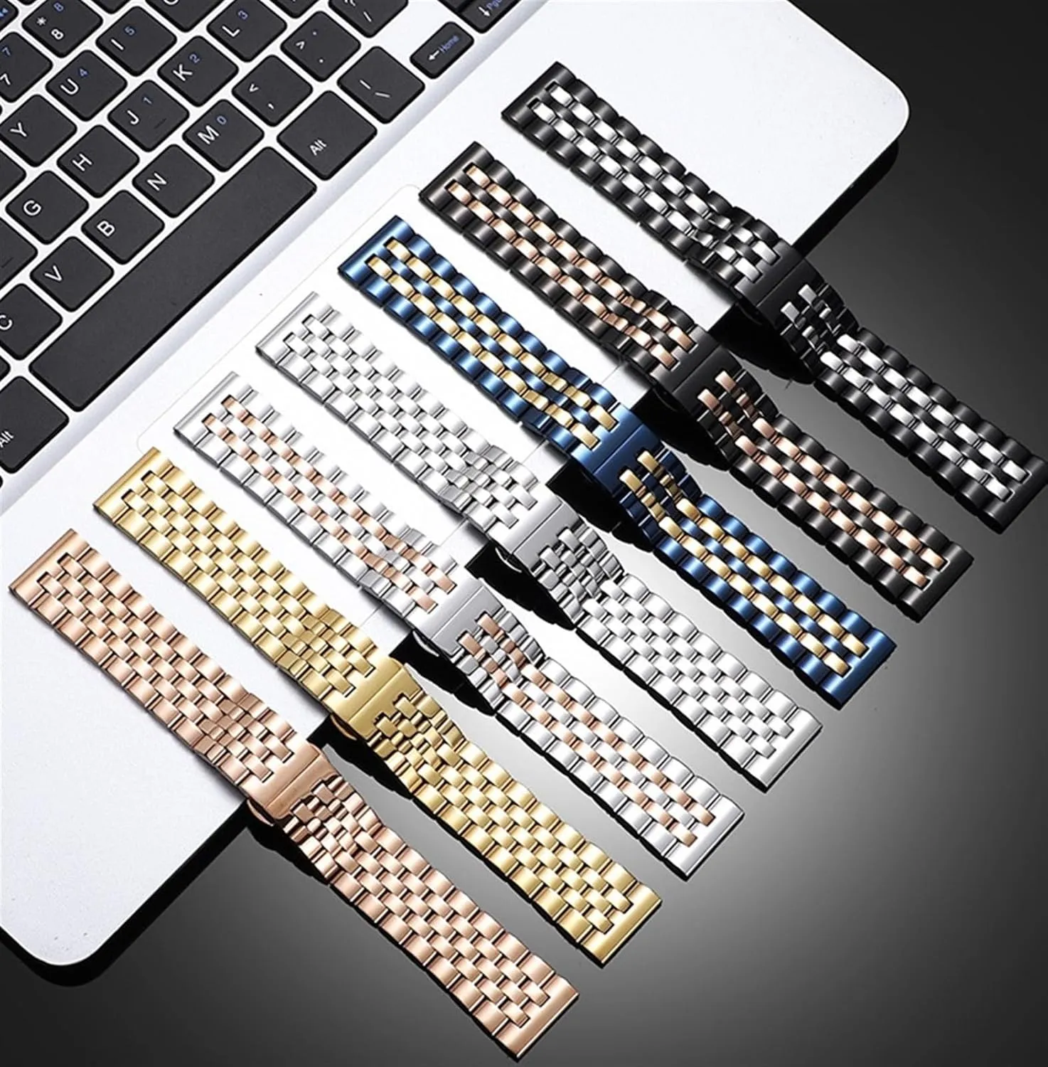 Band 20mm 22mm Universal modernistic profession Dutch apprentice ideology grocery Replacement Watch Stainless Steel Metal Watch 