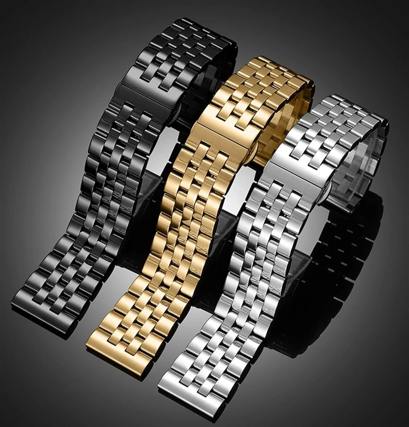 Band 20mm 22mm Universal modernistic profession Dutch apprentice ideology grocery Replacement Watch Stainless Steel Metal Watch 