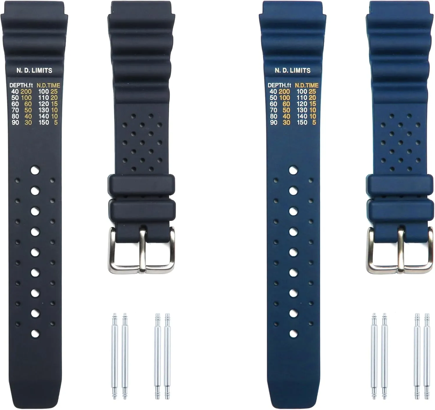 Band Compatible with Many Citizen Aqualand Promaster Diver Watches (Depth Measurement ND Limit Printed in FEET) 20mm Soft prairie Rubber Watch 