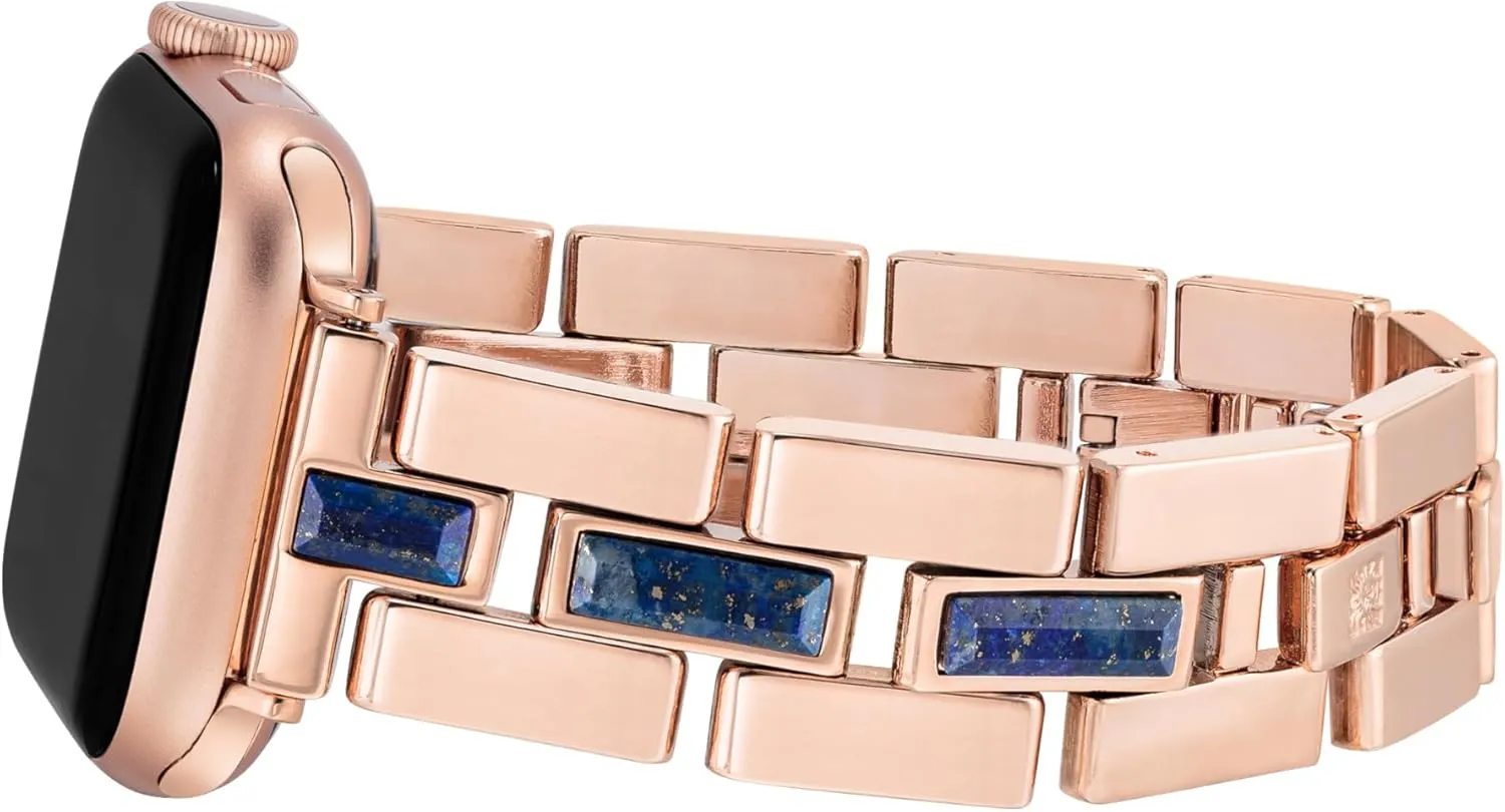 Band, Fits Most Wrists Anne Klein Gemstone Fashion Bracelet for intellect versatile vacation routine fabricate Apple Watch, Secure, Adjustable, Apple Watch Replacement 