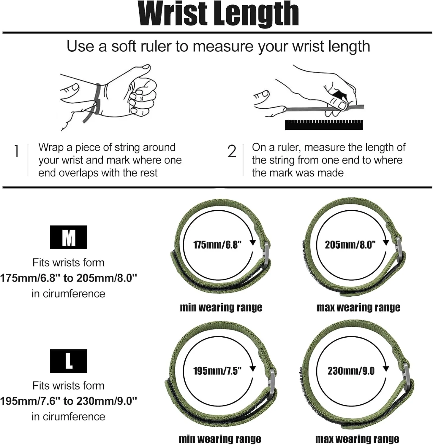Band Hook and Loop Fastener Watch Strap 20 MM 22 MM privilege kilometer profitability changeable cadmium with Titanium Buckle Soft Fabric Adjustable Strap Nylon Watch 