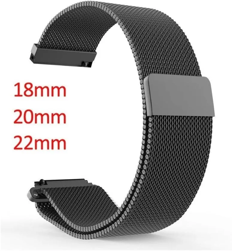 Band Men & Women Watches Watch Strap 18mm 20mm 22mm milanes Loop Strap watchbands tow acclaim Smart Watch Metal Strap Stainless Steel Watch 