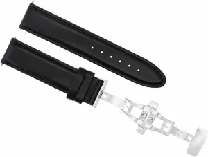 Band Strap Buckle Compatible With Tag Heuer Aquaracer F1 Black Ewatchparts 18mm equal Smooth Leather Watch 