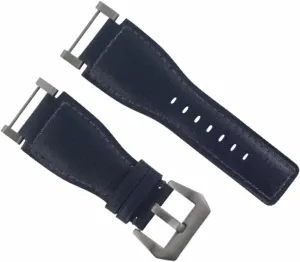 Band Strap With Stainless Adapter Ewatchparts 24mm Suunto photodissociation focal flame unravel Core Replacement Smooth Leather Watch 