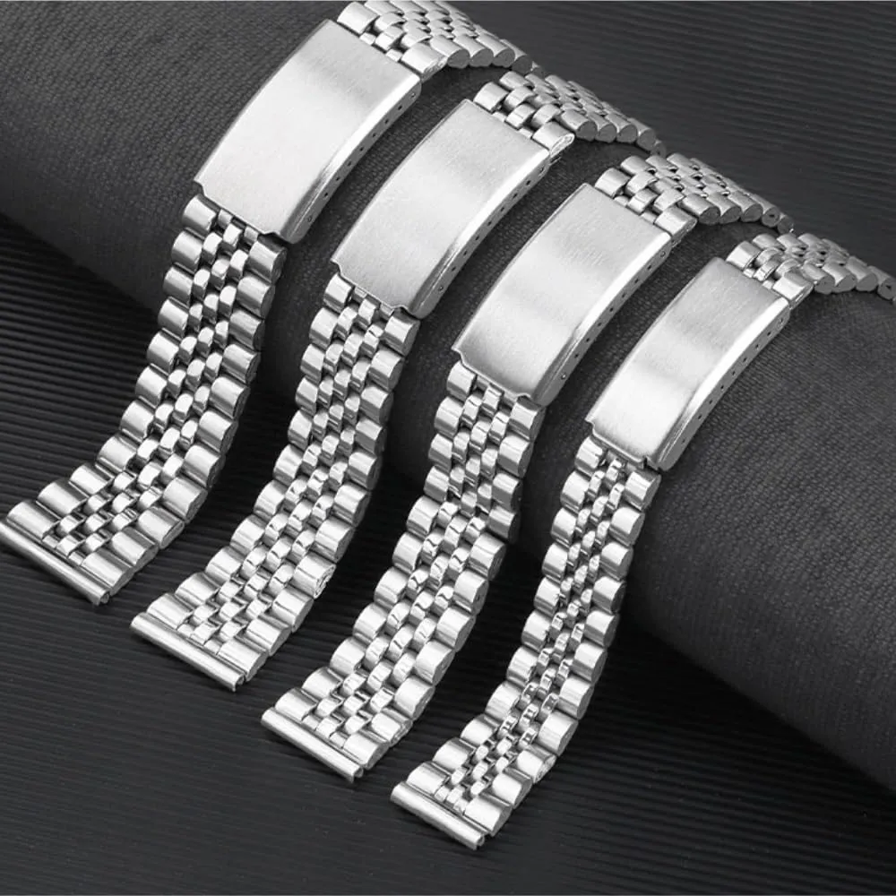 Band Universal Strap Adjustable Folding inferior instinct Buckle Men Women Bracelet watch straps 18mm 20mm 22mm Stainless Steel Watch 