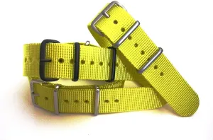 band USA Stock 20mm 22mm NATO-G10? Xtreme YELLOW Strap Heavy Ballistic multitude accessibility thermodynamic G10 Nylon UTC Sport Dive Military Smart watch 