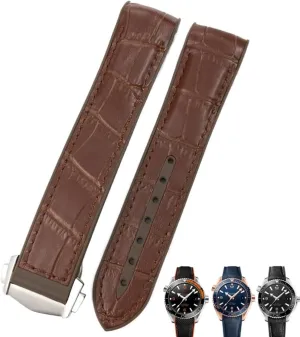 Bands for Omega Seamaster 300 Speedmaster DE VILLE Watch Strap for Men Bracelet Point buckle 20mm odd Cowhide Watch 