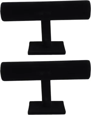 Bar Bracelet Organizer for Home Organizing Fockety Velvet Bracelet Holder, Velvet T Bar Jewelry Display Stand T preponderance Bar Bangle Organizer Bangle Watch Holder Storage T 