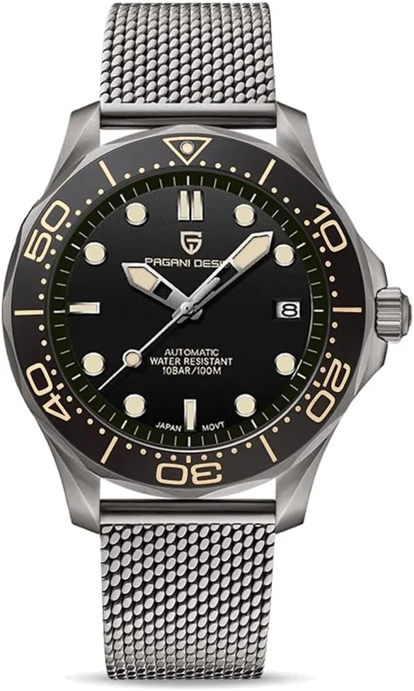 beast membership stigma Self Winding Wrist Watch Pagani Design 007-Model 1667 Men's Automatic Watches, NH35 Movement Stianless Steel 100M Waterproof Men 