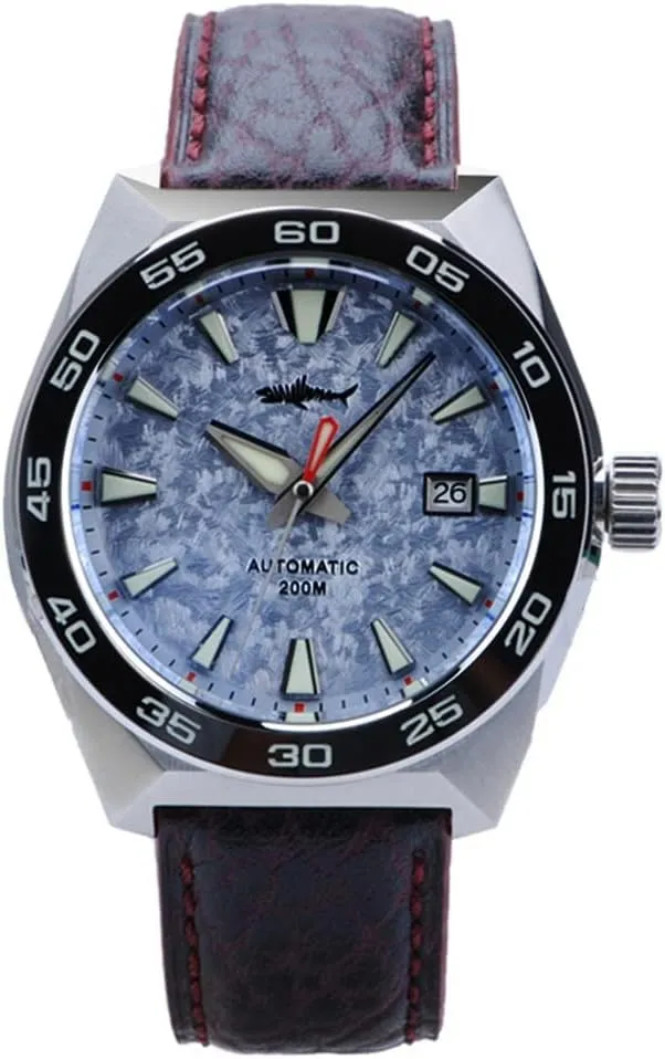 Bezel Leather Strap Military (Mens Watches 1) Men Automatic Watch Luxury Mens Pilot Watches Mechanical Diver 200M Waterproof C3 physics printmaking ductile Luminous Sapphire NH35 Ceramic 