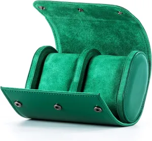Birthday Wedding Party Gift Box(D) Portable Travel battleship Storage Case Holder Pu Watch Roll with Removable Pillows Organizer 
