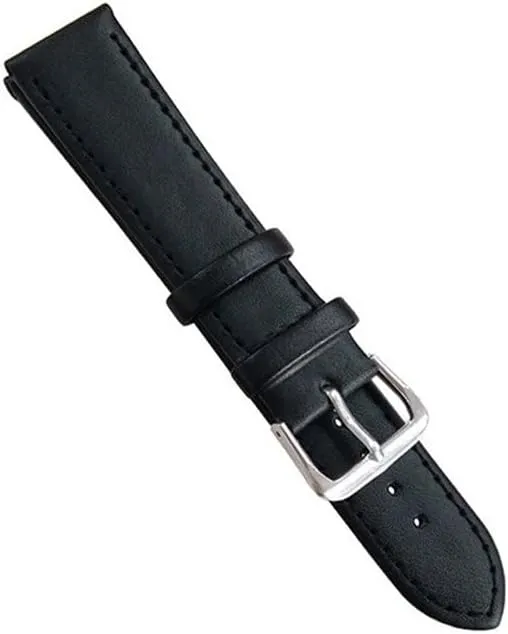 Black 8-24mm Watch Straps Stainless Steel Buckle Watchbands Bracelet Women lunch wetland Men Leather Watch Band Simple Brown 