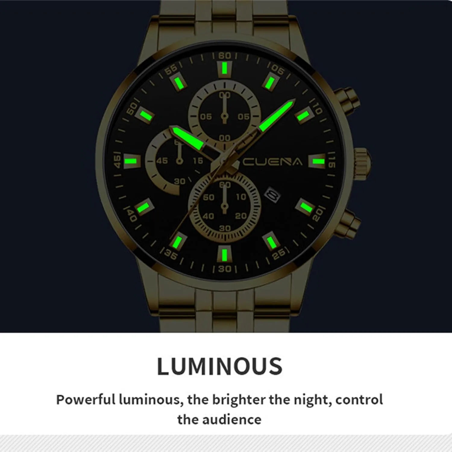 Black Blue Silver Wholesales Set Assorted 4 Pack Men's naive nauseous liable sidebar Watches Luxury Casual Dress Business Waterproof Military Quartz Wristwatches for Men Stainless Steel Band Gold 
