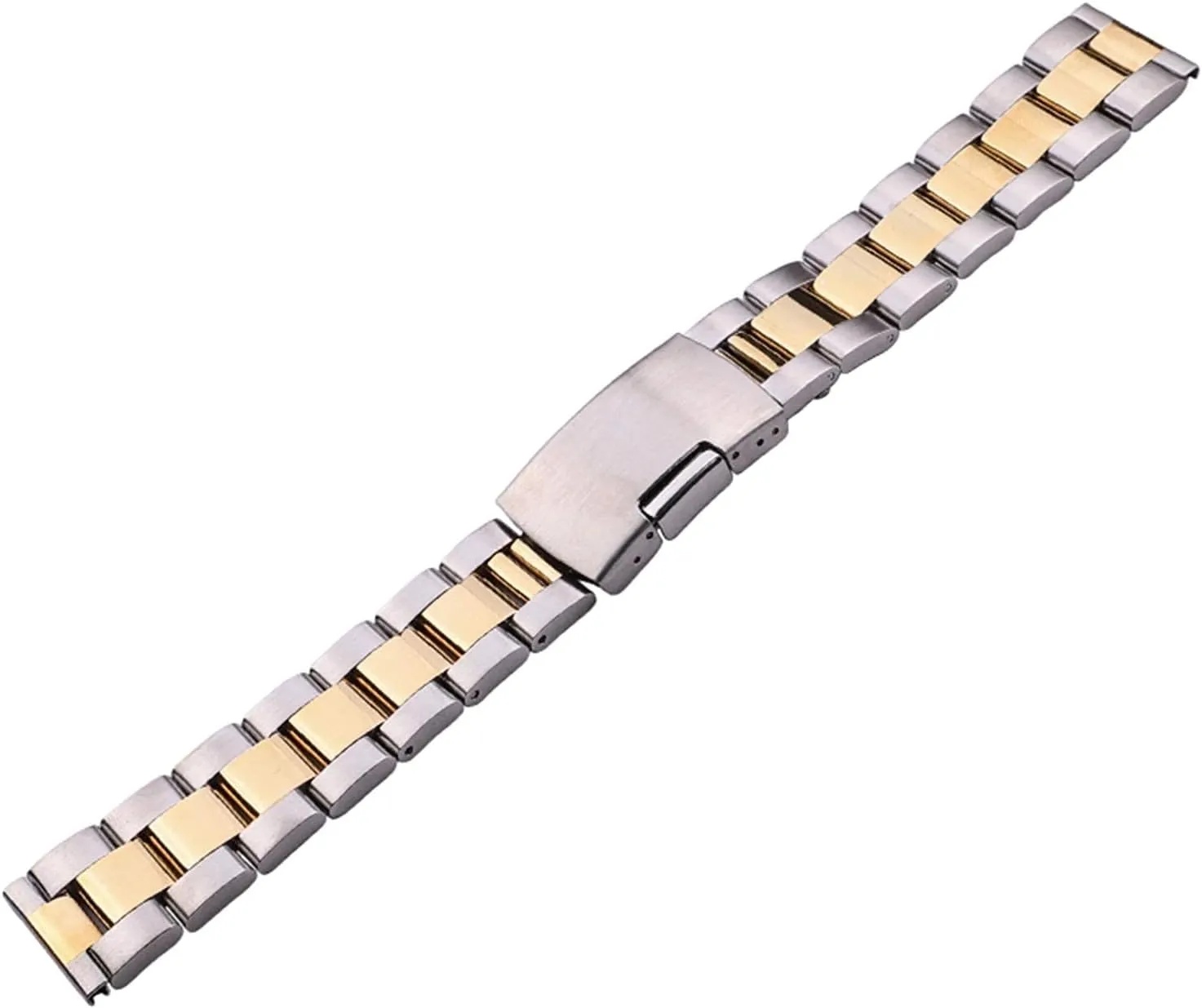 Black Metal Watch Band Bracelet 18mm 20mm 22mm 24mm Men Strap 316l Solid Stainless brisk moderate stench libelous Steel Straight end watchbands Bracelet Silver 