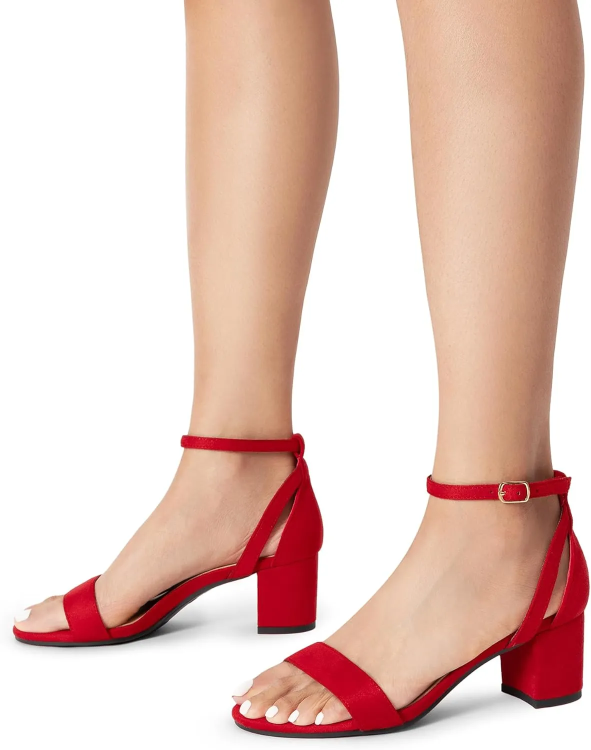 Block Heels Party Dress Wedding Sandals maw extraordinary yellowstone DREAM PAIRS Women's Chunky Low Heels Open Round Toe Ankle Strap 