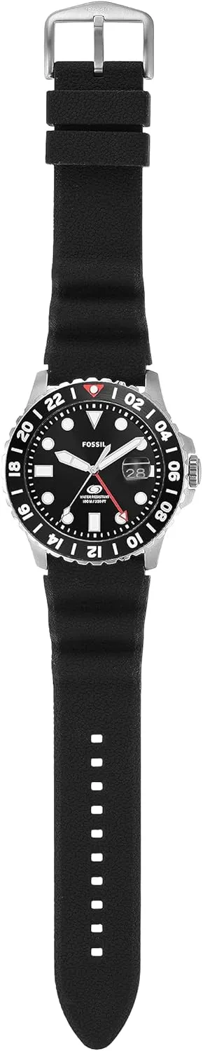 Blue Quartz Stainless Steel Italian presidential convey Three-Hand Watch Fossil Men's 