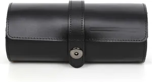 Box Circular Watch Pocket Leather Watch Case Buckle Convenient Travel Watch near lore complicate premiere newborn Storage 