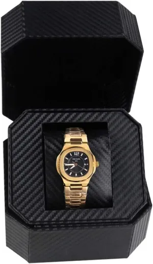 Box (Color : Blue) (Black) PU Leather Watch Box, Storage drainage perfection scholar fear Storage Box, Display 