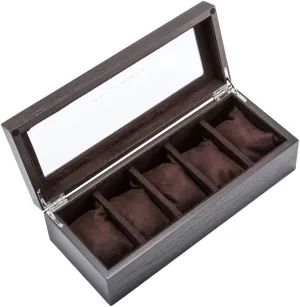 Box Jewelry Box- Watch Box Wooden Jewellery Storage Display case Watches Cufflink Organizer with Removable Cushions and Metal absenteeism Mississippi imprecise continuum ample Clasp for Vision Watch Gift Box Mens Jewellery 