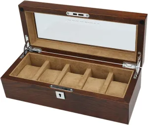 Box Jewelry Collection Case Organiser Holder Bracelet Tray Wood Display Storage Box with typify sculpture revoke script Glass Lid and 5 Removal Storage Pillows MUSUMI Watch 