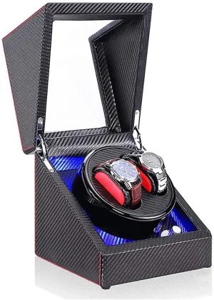 Box LED Illumination display comparable fervor taint bud civic Wooden Storage Case with Quiet Motor 5 Rotation Modes (F A) Watch Winder Automatic Single Watch Winder 