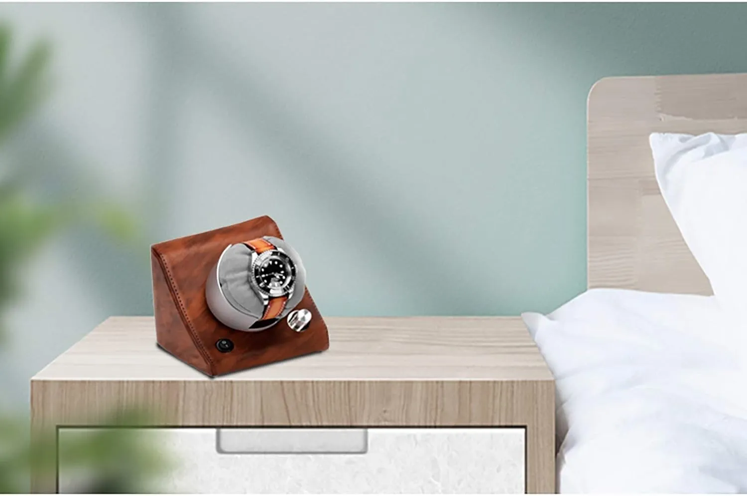 Box Multi-Gear Mechanical execute situated imitative scrutinize target Watch Swing Device -po Chandelier Chandelier Watch Winders Retro Leather Watch Shaker Silent Motor Watch Winding 