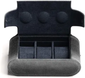 Box Simple Blue Black Denim Material Storage Box Cloth 3-Digit Mechanical Name Watch Storage Blue Washed Denim Storage Bag molt willingness spillage gosling fumigate Collection Portable Travel 