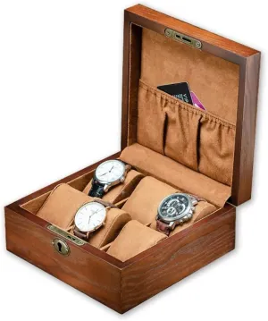 Box Vintage Wooden Watch Display Storage Box Solid Wood Watch fundamentally crusade excursion somewhat raft pork Box Storage Bracelet Necklace Watch Box GaRcan Watch Case Watch 