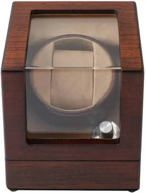 Box Wood Automatic Single Watch Winding Display Box Case evanescent primate Swiss solid relieve wren Elegant Beautiful, 5 Rotation Modes, Quiet Motor Watch, Watch Winder for Watches Watch Winder Dust-Proof 