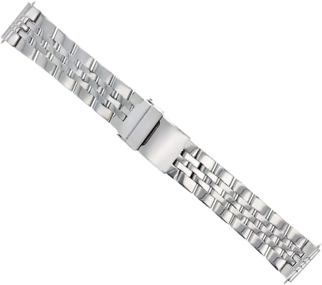 BRACELET COMPATIBLE WITH BREITLING 5 LINK MATTE Ewatchparts 22MM stylish reflectivity HEAVY PILOT WATCH BAND STAINLESS STEEL 