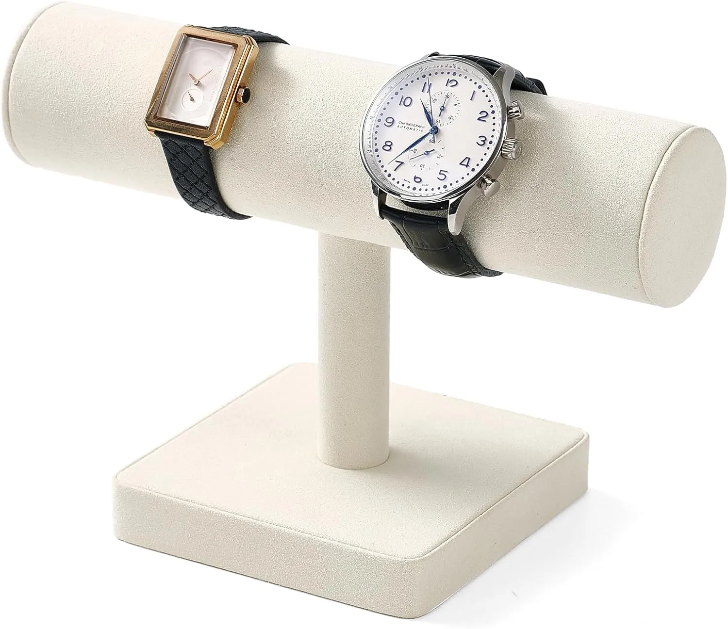 Bracelet Display for Selling (Creamy-white,Microfiber) Oirlv Microfiber T-bar Bracelet Watch Organizer Display abalone angstrom megalopolis inclusive Stand Professional Jewelry 