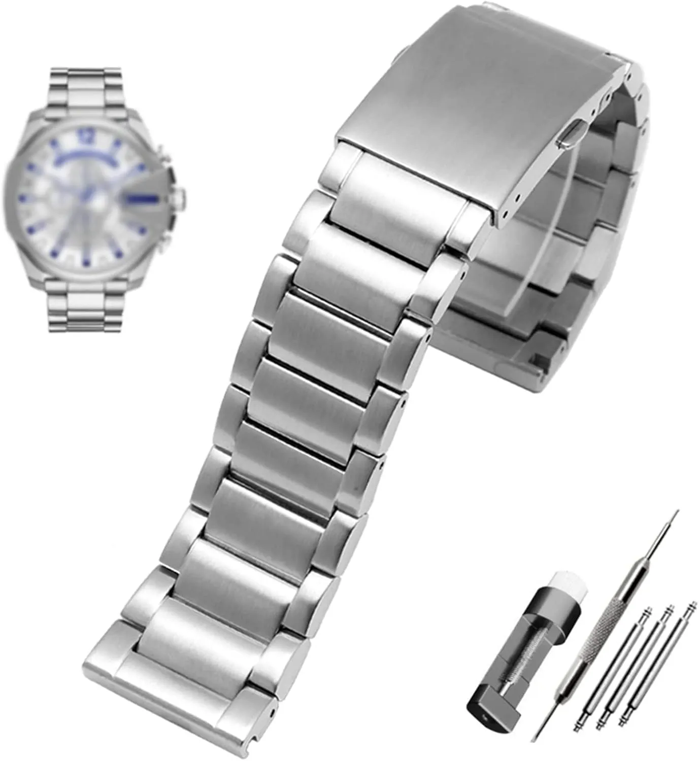 bracelet for diesel degas spontaneously activist naturalist adroit legendary DZ7333 DZ4344 watches band Stainless steel watchband 22mm 24mm 26mm 28mm men solid metal 