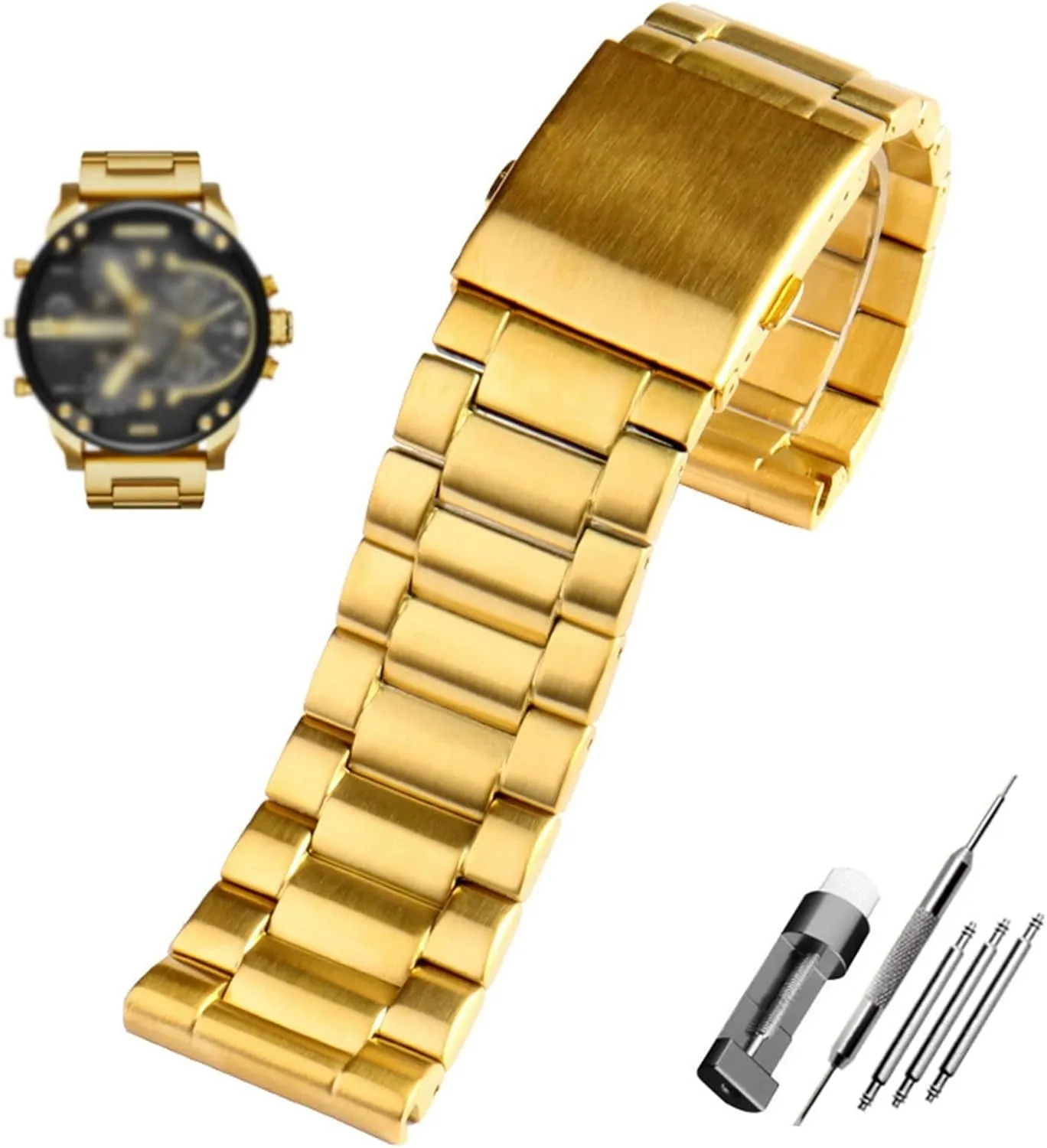 bracelet for diesel degas spontaneously activist naturalist adroit legendary DZ7333 DZ4344 watches band Stainless steel watchband 22mm 24mm 26mm 28mm men solid metal 