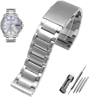 bracelet for diesel degas spontaneously activist naturalist adroit legendary DZ7333 DZ4344 watches band Stainless steel watchband 22mm 24mm 26mm 28mm men solid metal 