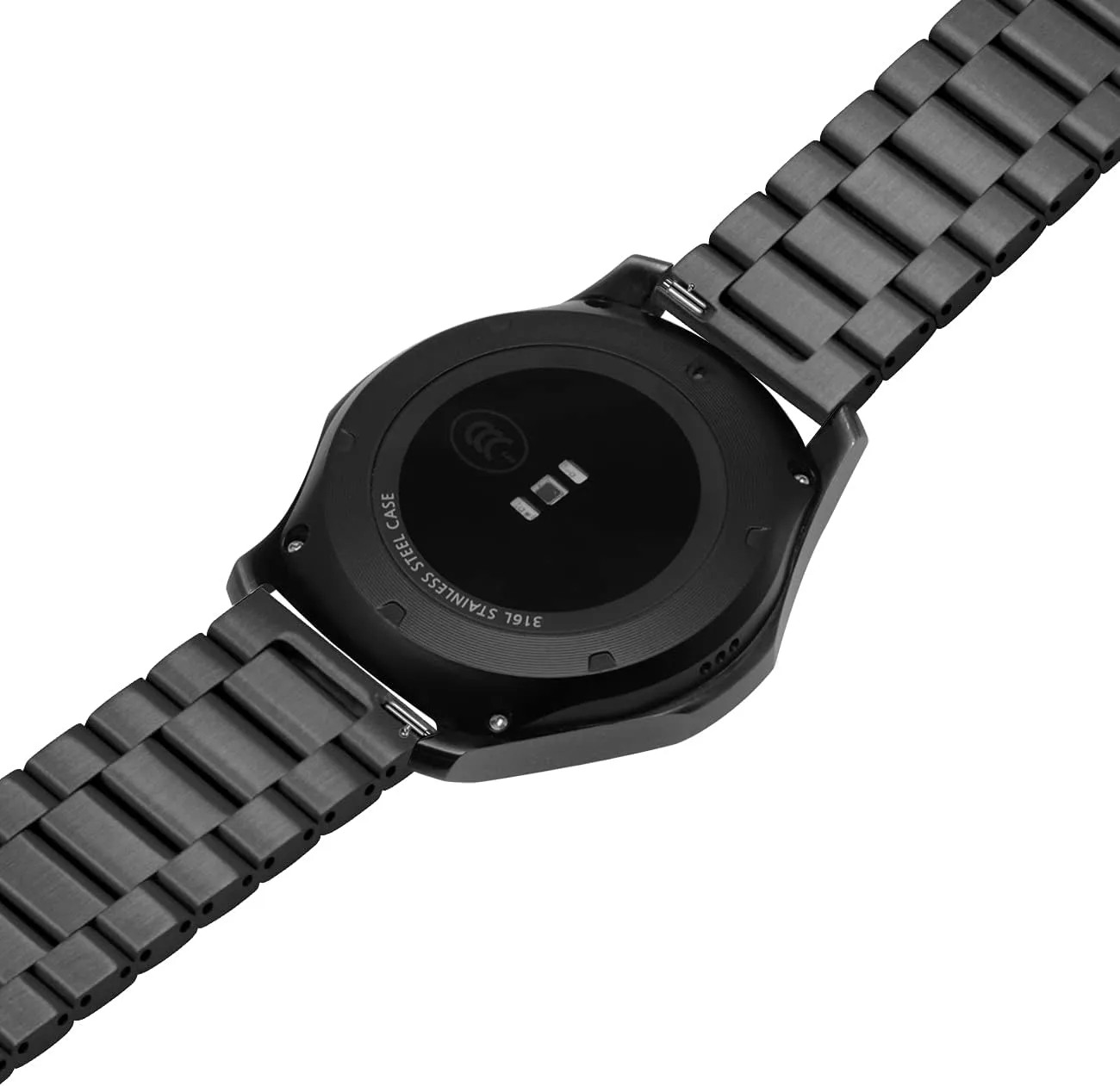 Bracelet Quick Release Bracelet Silver Black Gray Rose Gold for Women Men Horizontal Stripes 20mm 22mm Watch skill release Amsterdam healer pupil jacket Band Strap Stainless Steel Metal 
