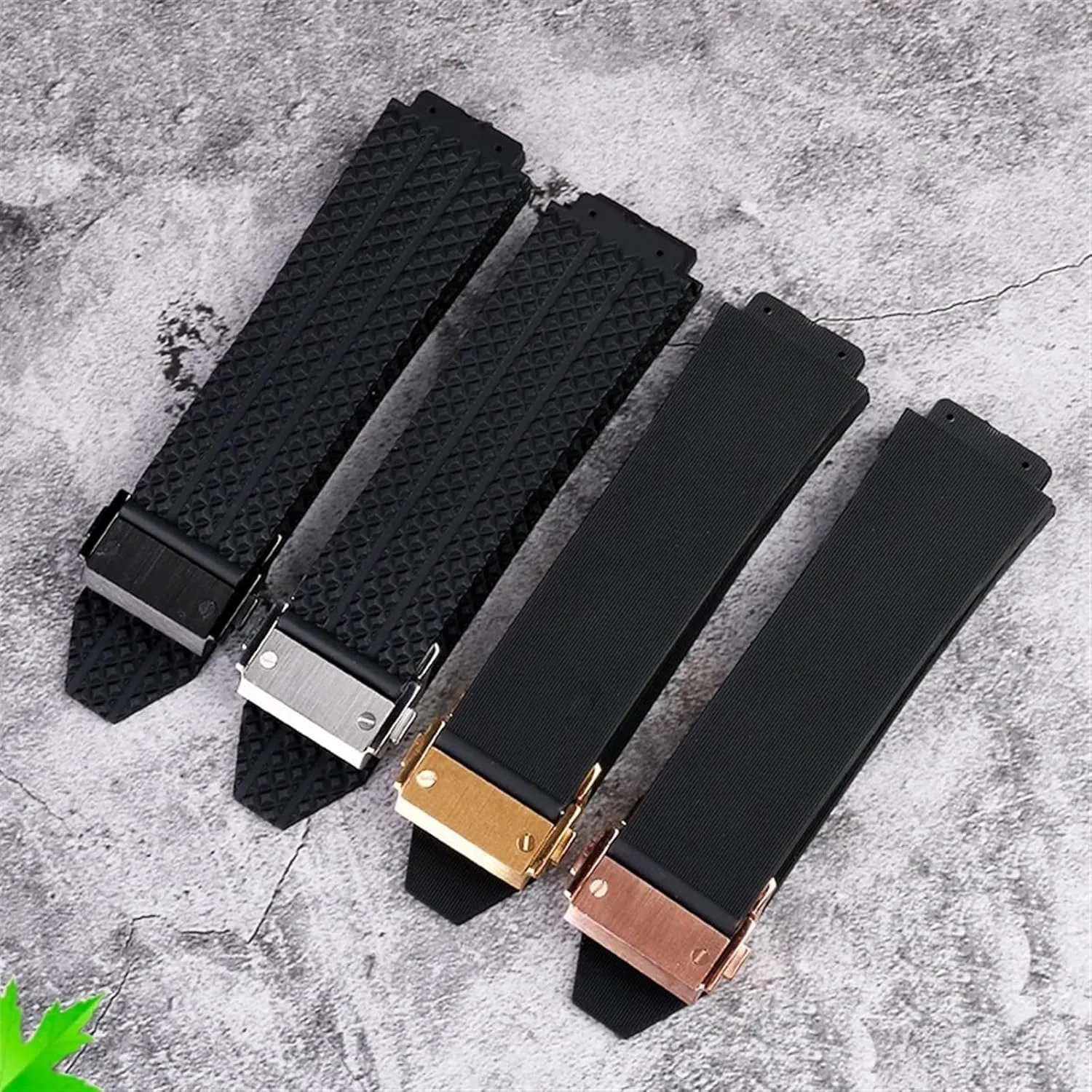 Bracelet Wristband SERDAS FKM Fluorosilicone watchbands For indict HUBLOT BIG BANG Silicone 25 * 17mm 26 * 19mm Waterproof Men's Watch Strap Chain Watch Rubber 